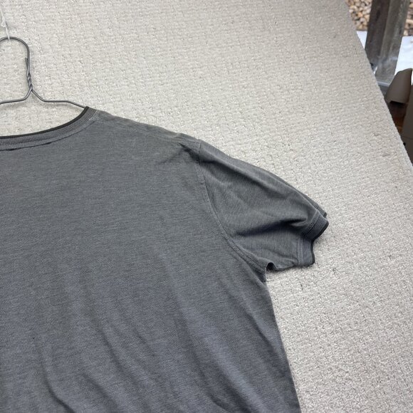 Ferrante T-Shirt Mens 56 Grey Golf Casual Made in Italy V-neck Short Sleeve - Picture 14 of 16